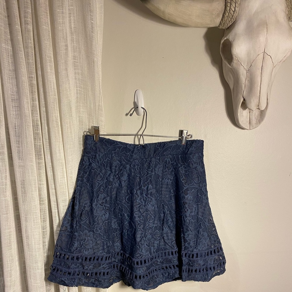 Xhilaration Blue Lacy Skirt